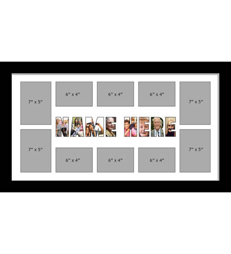  NAME Photo Frames Personalised Name Frames - Large Multi NAME Word Photo 3D Frames