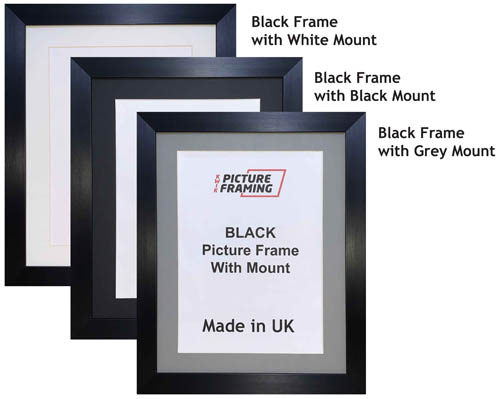 Black Picture Frame with Mount