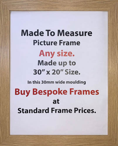Picture Framing Online any size made to measure | 30mm Wide Moulding