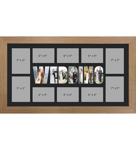 WEDDING Photo Frame Personalised WEDDING Frame | Large Multi WEDDING Word Photo 3D Frame