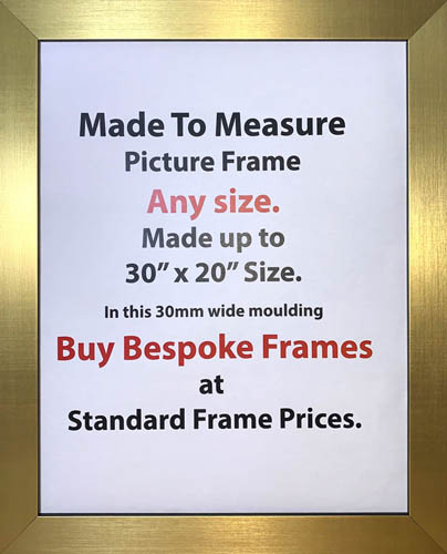 Bespoke Custom Made Picture Frames Photo Frames Poster Size Frames | 30mm Wide Moulding