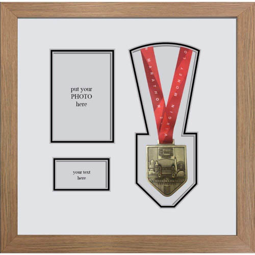 London Marathon 2019 Display Frame for medal, Title and Photo