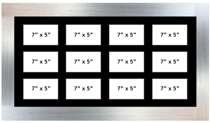 Multi Aperture Picture Frames 7” x 5” opening 