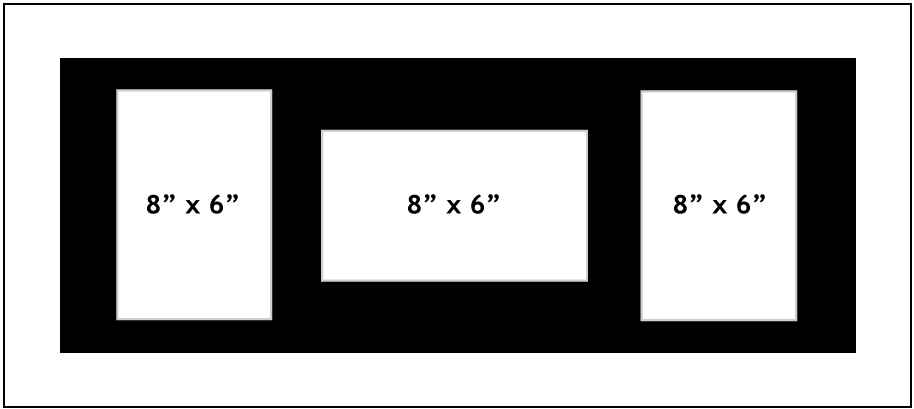 Large Multi Aperture Picture Frames 