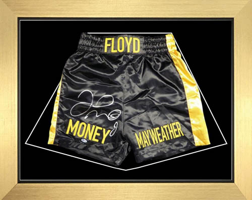 Boxing Shorts Frame Display for Floyd Shorts Frame with Free 2 x 6” x 4” Photos