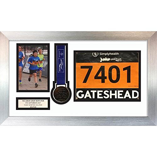 Marathon Medal Photo frame | choices of mount and frame colours