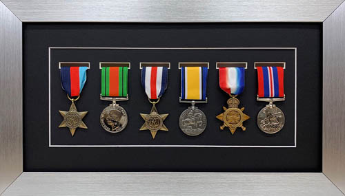 Military / War / Sports Medal 3D Box Picture Frame Fits Six Medal