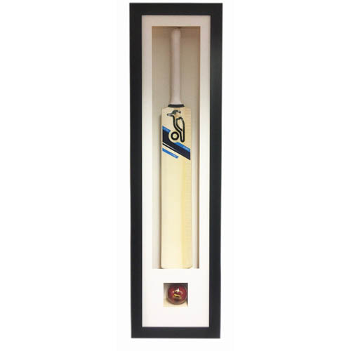 Cricket Bat 3D Display Case for Signed Cricket Bat and Ball