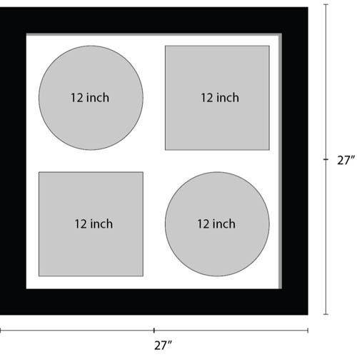 12 inch Vinyl Record Frame for 2x records and 2x Sleeves Music Memorabilia Frame