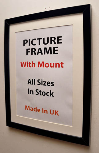 20mm Black Picture Frame with Multiple Mount
