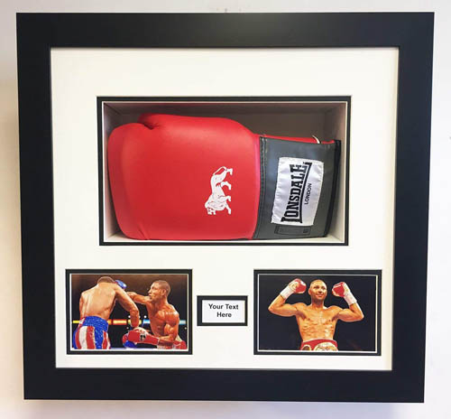 Boxing Glove Frame Case For Signed Boxing Gloves with choice of frame colours