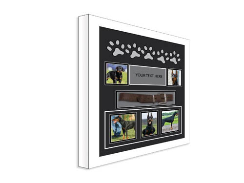 In Loving Memory, Personalised Pet Photo frame Black 20� x 16� Cat Dog Animals