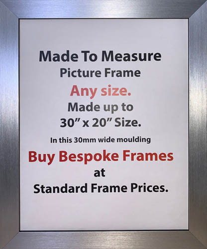 Made to Measure Bespoke Custom made Artwork Photo Frame | 30mm Wide Moulding