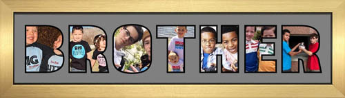 BROTHER Photo Frame Personalised Name Frame | BROTHER Word Photo 3D Frame For BROTHER