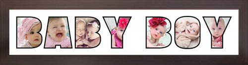 BABY BOY PHOTO Frame Personalised Name Frame | BABY BOY Word PHOTO 3D Frame For BABY BOY