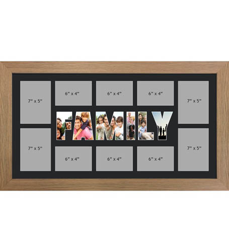 FAMILY Photo Frame Personalised FAMILY Frame | Large Multi FAMILY Word Photo 3D Frame