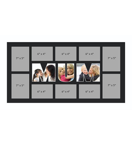 MUM Photo Frames Personalised Name Frames - Large Multi MUM Word Photo 3D Frames