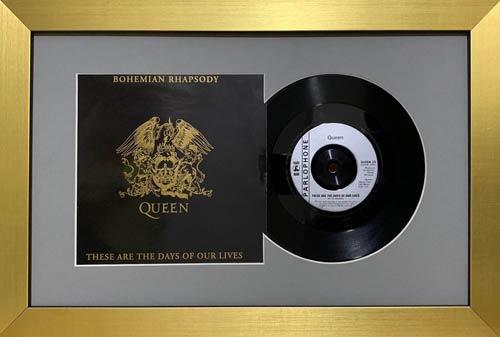 10 Inch Single Vinyl LP Record Frame with Album Cover (Merged)