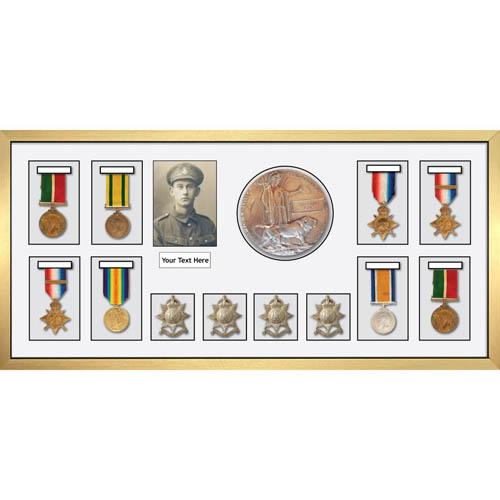 3d Box Display Medal Frames World War Military Medals-8, Memorial Plaque-1 & Medal Badges-4