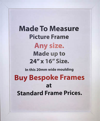 Bespoke Custom Made Commercial Picture Framing Services | 20mm Wide Moulding