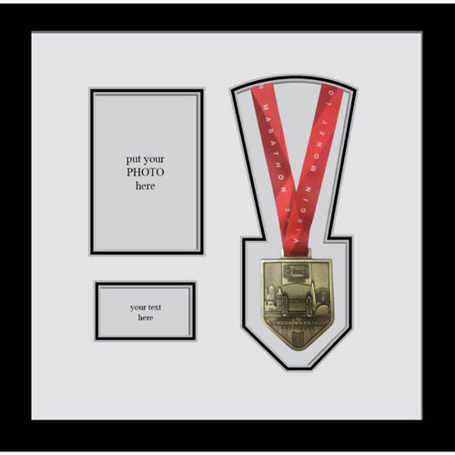 London Marathon 2019 Display Frame for medal, Title and Photo