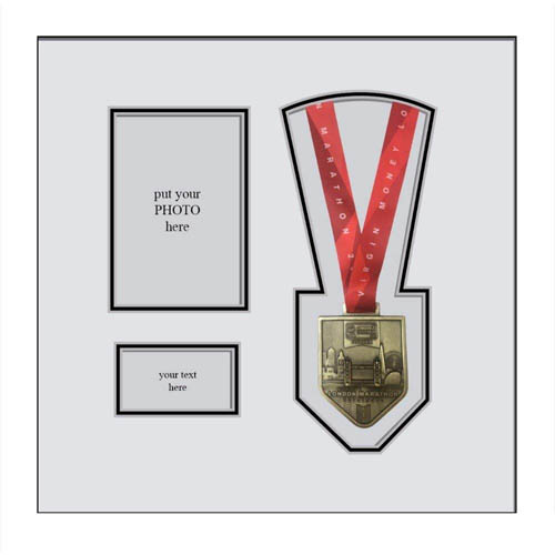 London Marathon 2019 Display Frame for medal, Title and Photo