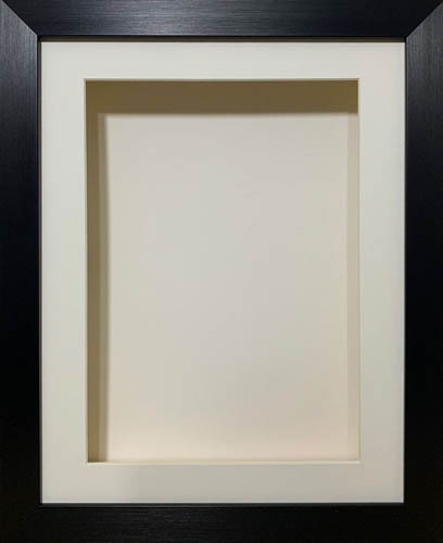 2 inch Deep Shadow 3D Box Picture Frame - White Mount