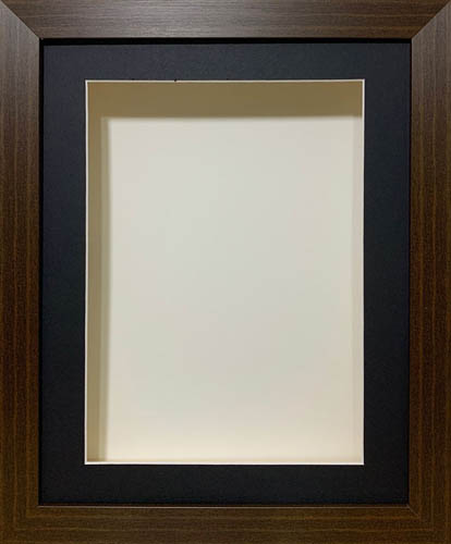 4 inch Deep Shadow 3D Box Picture Frame - Black Mount