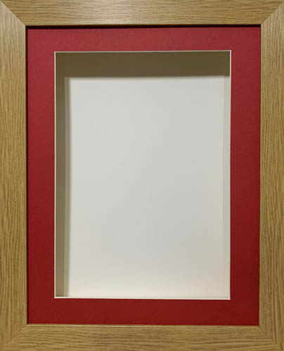 4 inch Deep Shadow 3D Box Picture Frame - Red Mount