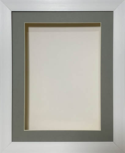 2 inch Deep Shadow 3D Box Picture Frame - Grey Mount