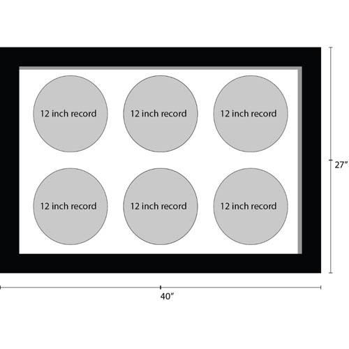 12 Inches Vinyl Record Frame For 6x Records Music Memorabilia Frame