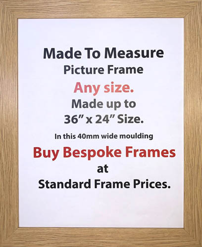 Bespoke Custom Made Picture Frames Photo Frames Poster Size Frames | 40mm Wide Moulding