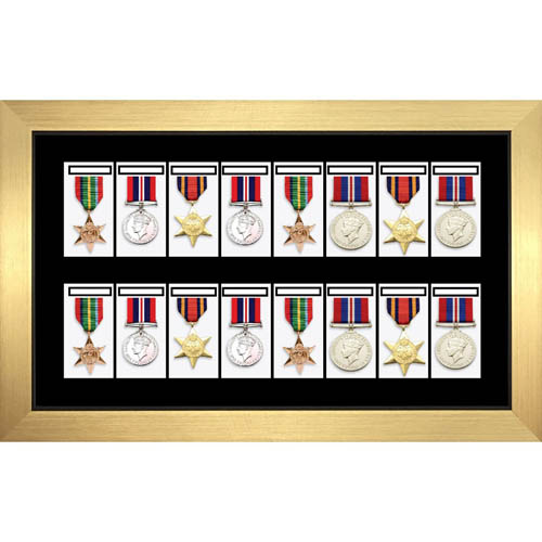 Medal Framing 3D Box Display Frame Case For 16X World War Military Single Or Group Medals