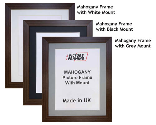 Mahogany Picture Frame with Mount