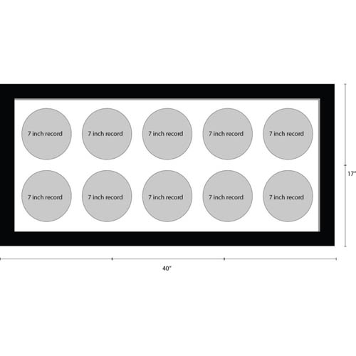 7 Inches Vinyl Record Frame For 10x Records Music Memorabilia Frame