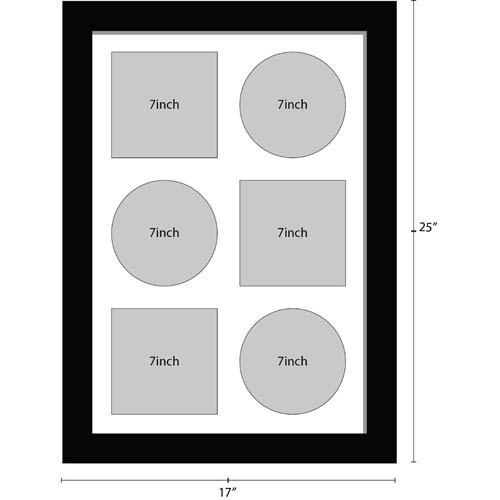 7 inches Vinyl Record Frame for 3x records and 3x Sleeves Music Memorabilia Frame