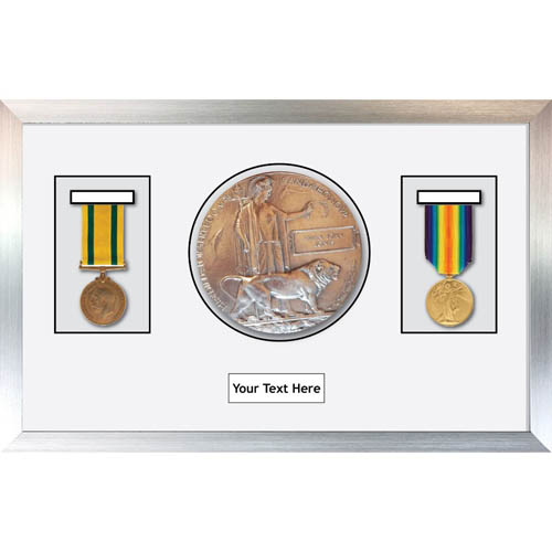 Medal Frame 3D Box Display Frame for World War Military Medals & Memorial Plaque