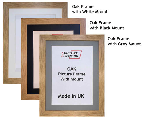 Oak Picture Frame with Mount