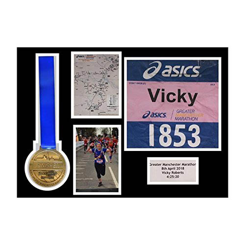 Manchester Marathon Medal frame | choices of mount and frame colours