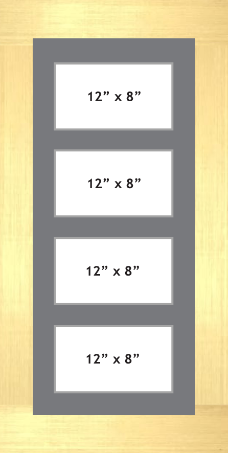 Multi Aperture Photo frame fits 4 12x8 photos multi-picture frames