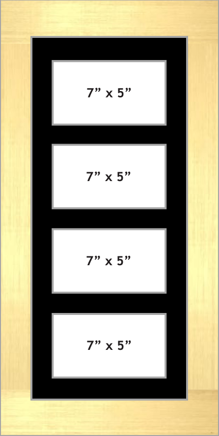 Multi Aperture Photo frame fits 4 7x5 photos multi-picture frames