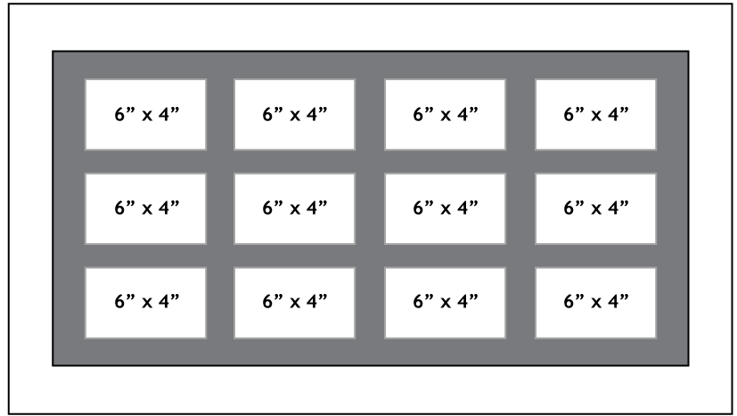 White Multi Aperture Picture Frames