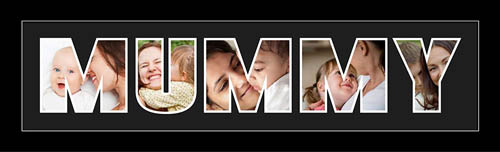 Mummy Photo Frame Personalised Name Frame | MUMMY Word Photo 3D Frame For MUMMY