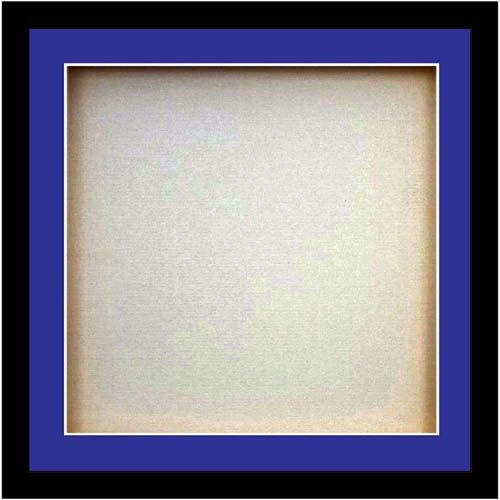 3D Square Box Frames For Baby Cast - Blue Mount With Black Frame