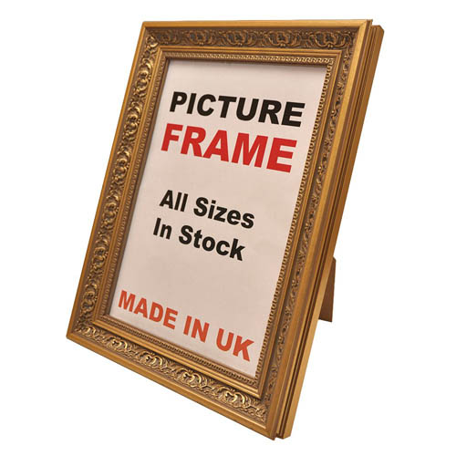 Antique Embossed Gold Picture Frame