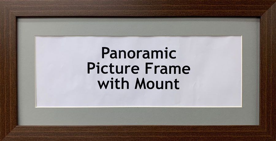Panoramic Picture Photo Print Poster Frame, Choice of different mounts, frames, sizes