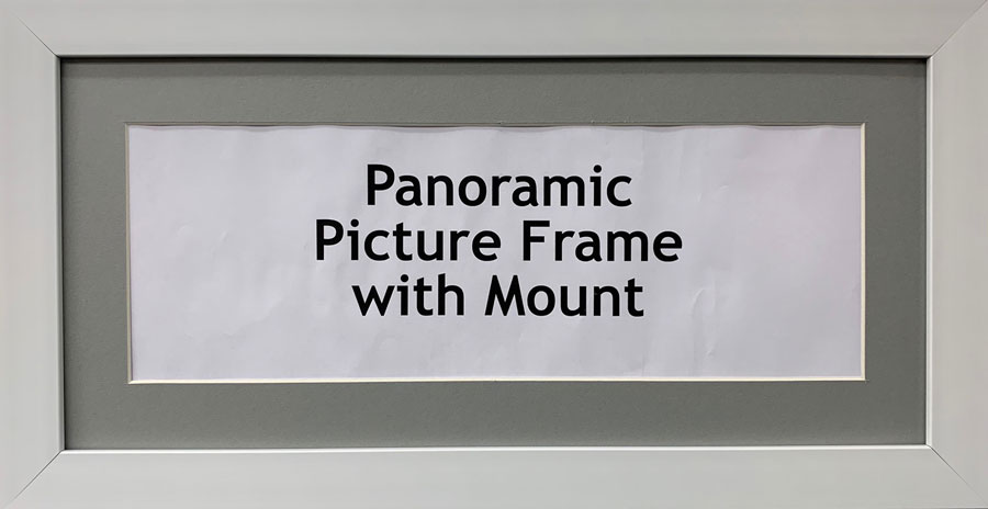 Panoramic Picture Photo Print Poster Frame, Choice of different mounts, frames, sizes