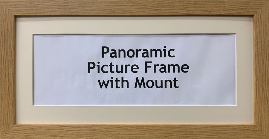 Panoramic Picture Photo Print Poster Frame, Choice of different mounts, frames, sizes